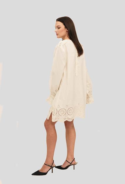 Once Untold Bea Shirt Dress White